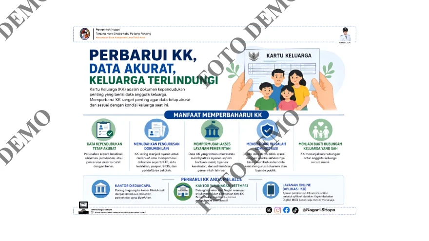 Perbarui KK untuk Data Keluarga yang Akurat